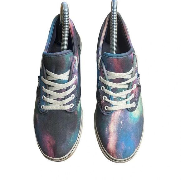 Vans Off The Wall Women's 6 Blue Cosmic Galaxy Skate Sneakers Lace Up - Picture 6 of 10